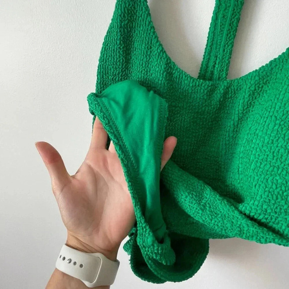 Lole Soleil Textured Smock One Piece Swimsuit Green Size Small - Picture 5 of 7